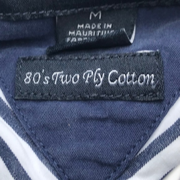 Tommy Hilfiger black white long sleeve button down - Picture 4 of 5